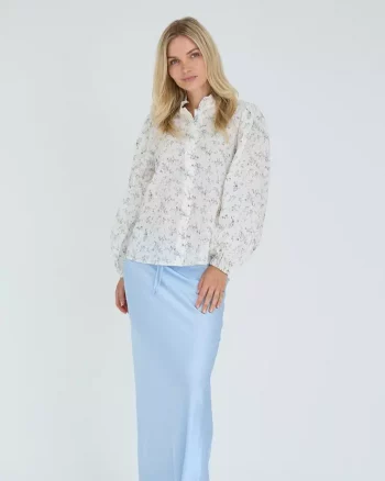 Tiffany New Shirt Off White/Blue - A-View