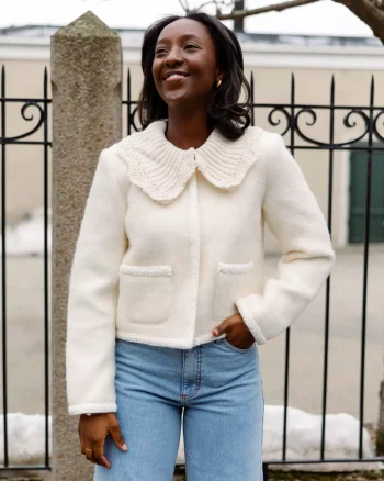 Yascarrie Wool Blend Jacket Birch - Yas