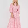 Kate Long Dress Rose/Hot Pink - A-View