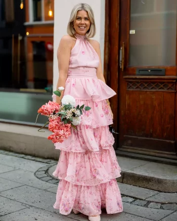 Angeline Maxi Dress Blush Bloom - Love Lolina