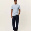 Nørregaard Contrast T-Shirt Blue Fog - Les Deux