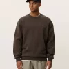 Crew Sweatshirt Turkish Coffee Brown - Les Deux