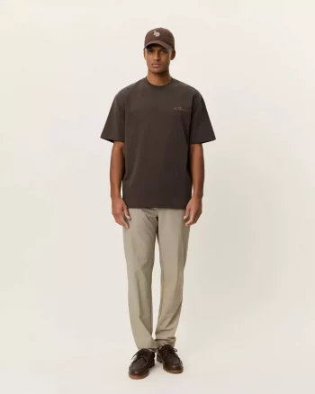Crew T-Shirt Coffee Brown - Les Deux
