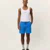 Stan Seersucker Swim Shorts Palace Blue - Les Deux