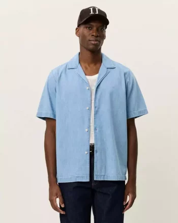 Lesley Denim SS Shirt Light Indigo Wash - Les Deux