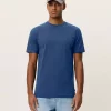 Nørregaard Contrast T-Shirt Dark Denim Blue - Les Deux