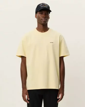 Cole Mini Blake T-Shirt Pale Banana Yellow - Les Deux