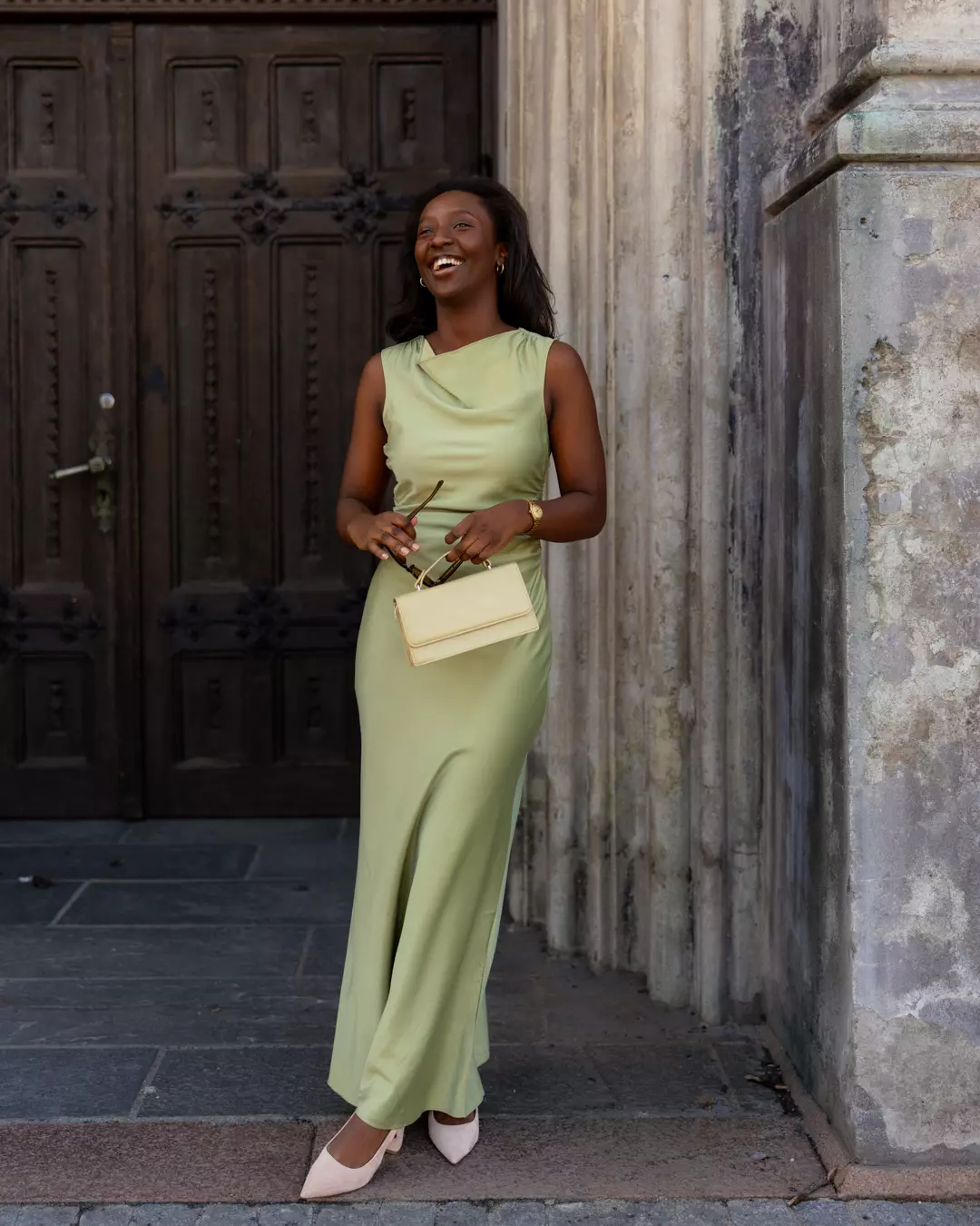 Florentina Dress Sage Green - Urban Pioneers