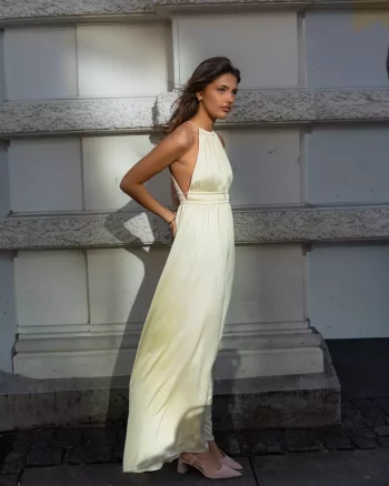 Lillibeth Dress Pastel Yellow - Urban Pioneers