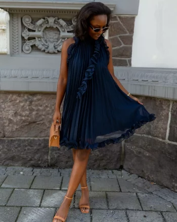 Freya Dress Dark Navy - Urban Pioneers