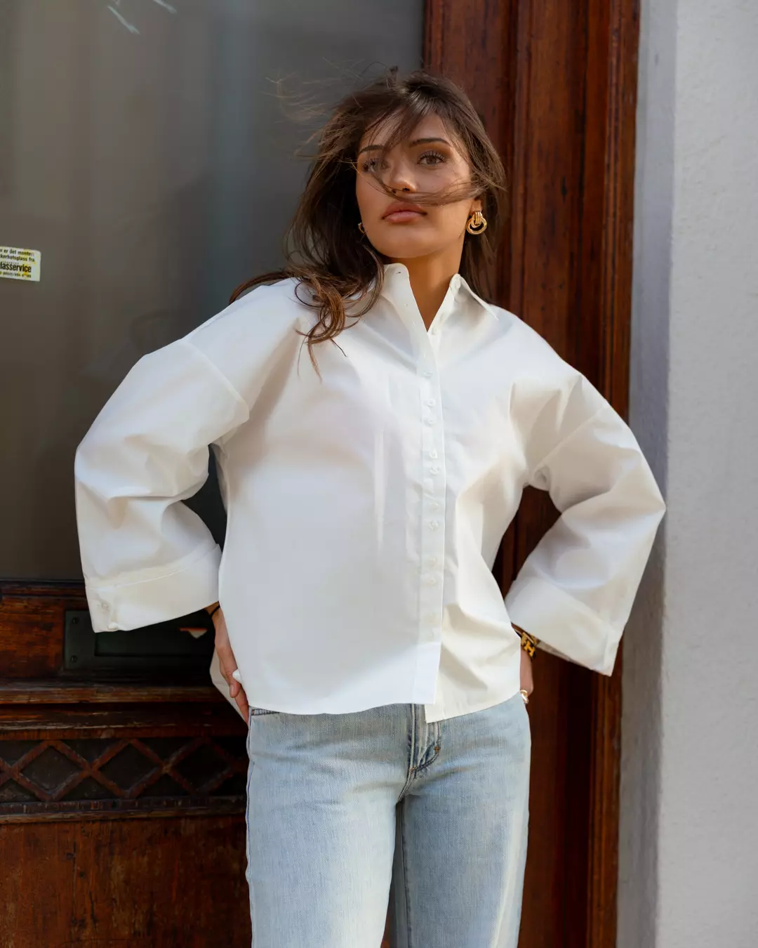 Stephanie Shirt White - Urban Pioneers