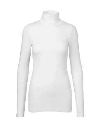 Ina LS Rollneck Optical White - Mbym