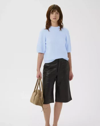 Alpha SS Tee Blue Finch Melange - Gestuz