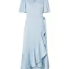 Yasthea 2/4 Midi Wrap Dress Skyway - Yas