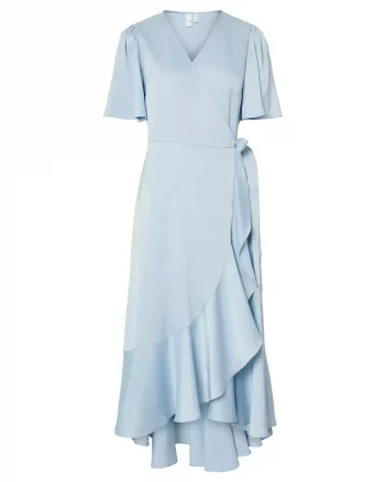 Yasthea 2/4 Midi Wrap Dress Skyway - Yas