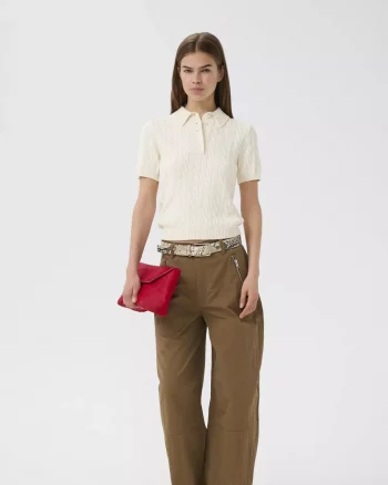 Thillia Polo Pullover Egret - Gestuz