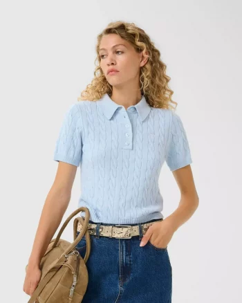 Thillia Polo Pullover Blue - Gestuz