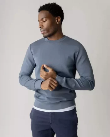 Abel Crew Neck Sweat Flint Stone - Mos Mosh