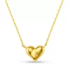 Molten Heart Stationed Necklace Gold - Orelia
