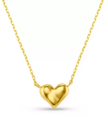 Molten Heart Stationed Necklace Gold - Orelia