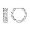 Chain Midsize Hoops Silver - Orelia