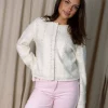 Yascherie LS Knit Cardigan Pristine - Yas