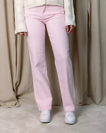 Yaspira HW Straight Pink Jeans Ballerina - Yas