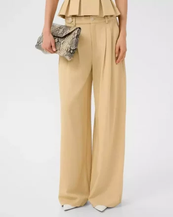 Stacy Pants Pale Hay Melange - Gestuz