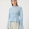 Yasrava LS Smock Top Skyway - YAS