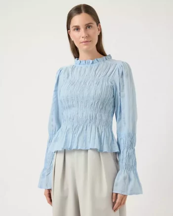 Yasrava LS Smock Top Skyway - YAS