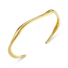 Fine Wave Bangle Gold - Orelia