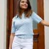 Thillia Polo Pullover Blue Finch - Gestuz