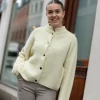 Alpha Short Cardigan Frozen Dew Melange - Gestuz