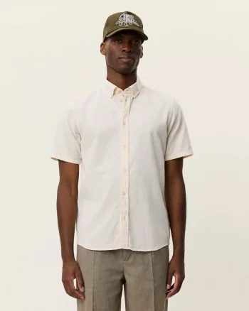 Konrad Cotton Linen Shirt Eggnog White - Les Deux