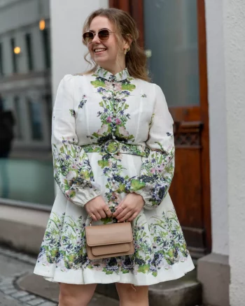 Camille Dress Grønn Blomstrete - From Paris With Love