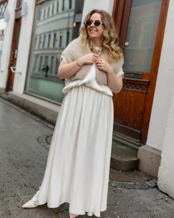 Caisa Skirt Ecru - From Paris With Love