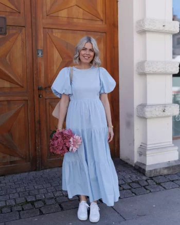 Yascolea SS Ankle Dress Skyway - YAS