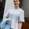 Kaely Blouse Grey Snow Melange - Mbym