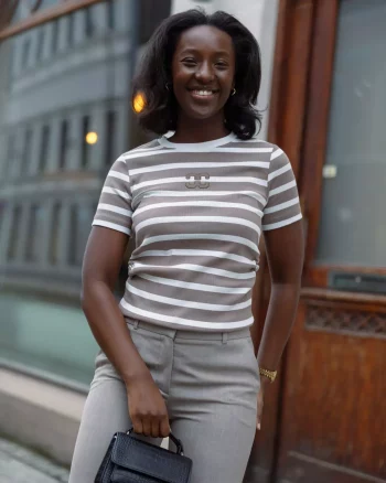 GrannyCC Gathering Stripe Tee OffWhite/Wal- Co´couture