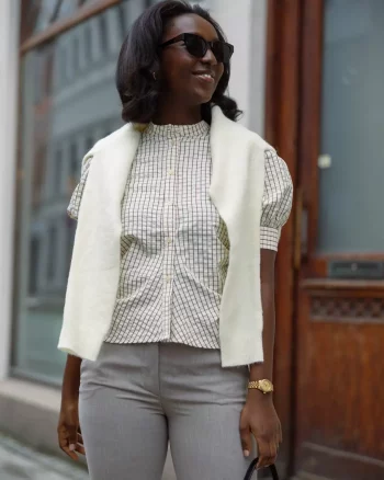 Felia Blouse Sugar Check - Mbym