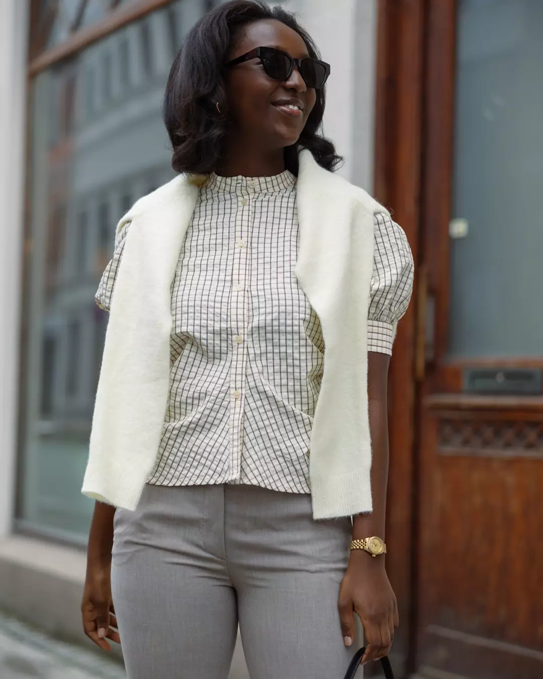 Felia Blouse Sugar Check - Mbym