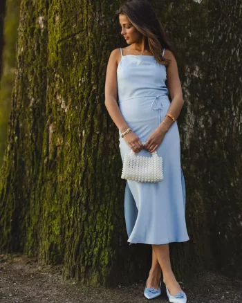 Yasthea Strap Long Dress Skyway - Yas