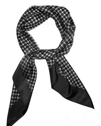 Skjerf Småmønstret Sort - Intex