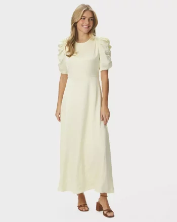 Benuti Solid Dress Light Yellow - Neo Noir