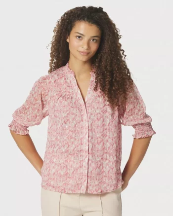 Diana Blurred Blouse Rose - Neo Noir