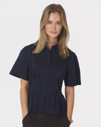 Balara Poplin Shirt Navy - Neo Noir