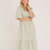 Signa Dress Dusty Green - A-View