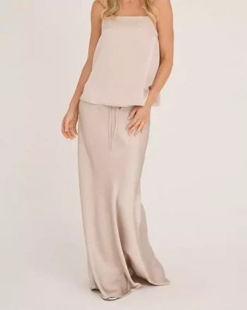 Emily Skirt Champagne - A-View