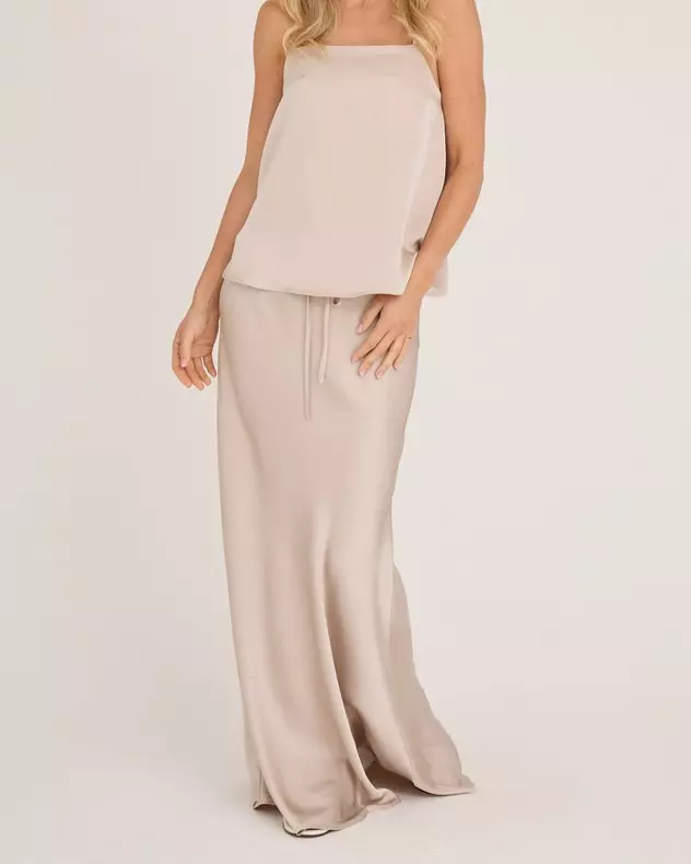 Emily Skirt Champagne - A-View