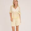 Aurora Blouse Pale Yellow - A-View
